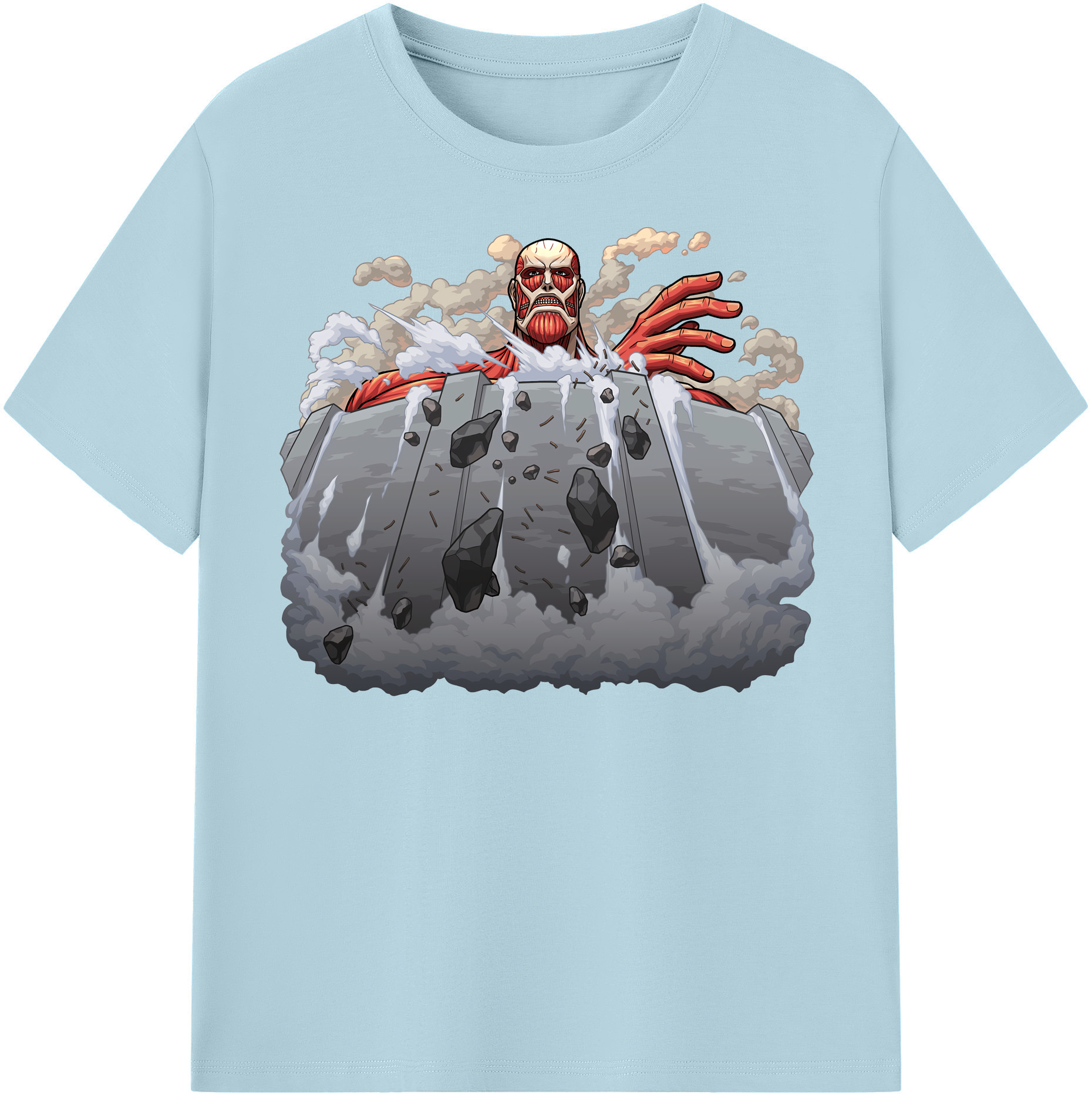 （画像用） 進撃の巨人 Attack on Titan 綿100％半袖Tシャツ（フロントプリント）